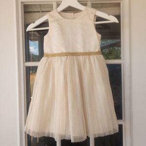 Nannette kids gold dress size 4t.